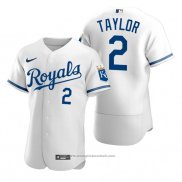 Maglia Baseball Uomo Kansas City Royals Michael A. Taylor 2022 Autentico Bianco