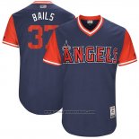 Maglia Baseball Uomo Los Angeles Angels 2017 Little League World Series Andrew Bailey Blu
