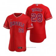 Maglia Baseball Uomo Los Angeles Angels Andrew Heaney Autentico Alternato 2020 Rosso