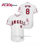 Maglia Baseball Uomo Los Angeles Angels Justin Upton 150 Anniversario Flex Base Bianco