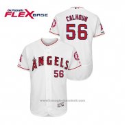 Maglia Baseball Uomo Los Angeles Angels Kole Calhoun 150 Anniversario Flex Base Bianco