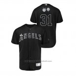 Maglia Baseball Uomo Los Angeles Angels Ty Buttrey 2019 Players Weekend Autentico Nero