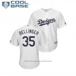 Maglia Baseball Uomo Los Angeles Dodgers Cody Bellinger 2018 Stars & Stripes Cool Base Bianco