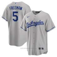 Maglia Baseball Uomo Los Angeles Dodgers Freddie Freeman Road Replica Grigio