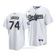 Maglia Baseball Uomo Los Angeles Dodgers Kenley Jansen 2021 Gold Program Replica Bianco