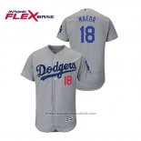 Maglia Baseball Uomo Los Angeles Dodgers Kenta Maeda Flex Base Grigio