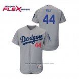 Maglia Baseball Uomo Los Angeles Dodgers Rich Hill Flex Base Grigio