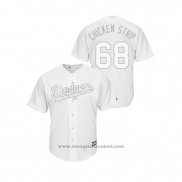 Maglia Baseball Uomo Los Angeles Dodgers Ross Stripling 2019 Players Weekend Chicken Strip Replica Bianco