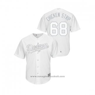 Maglia Baseball Uomo Los Angeles Dodgers Ross Stripling 2019 Players Weekend Chicken Strip Replica Bianco