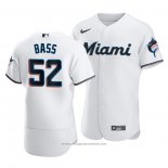 Maglia Baseball Uomo Miami Marlins Anthony Bass Autentico Primera Bianco