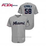 Maglia Baseball Uomo Miami Marlins Dan Straily 150 Anniversario 2019 Flex Base Grigio