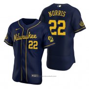 Maglia Baseball Uomo Milwaukee Brewers Daniel Norris Autentico Alternato Blu