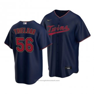 Maglia Baseball Uomo Minnesota Twins Caleb Thielbar Replica Alternato Blu