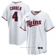 Maglia Baseball Uomo Minnesota Twins Carlos Correa Replica Bianco