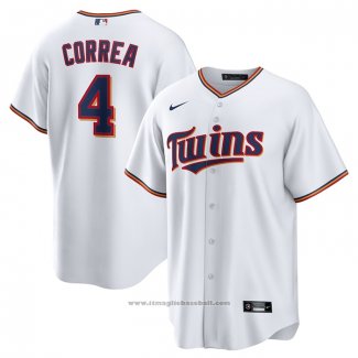 Maglia Baseball Uomo Minnesota Twins Carlos Correa Replica Bianco