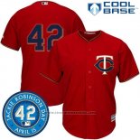 Maglia Baseball Uomo Minnesota Twins Jackie Robinson Cool Base Rosso