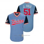 Maglia Baseball Uomo Minnesota Twins Johnny Field 2018 LLWS Players Weekend J. Field Blu