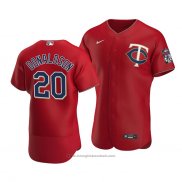 Maglia Baseball Uomo Minnesota Twins Josh Donaldson Autentico Alternato Rosso