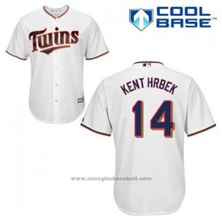 Maglia Baseball Uomo Minnesota Twins Kent Hrbek 14 Bianco Home Cool Base