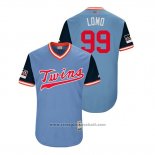 Maglia Baseball Uomo Minnesota Twins Logan Morrison 2018 LLWS Players Weekend Lomo Blu