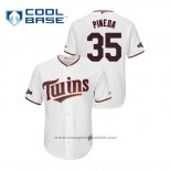 Maglia Baseball Uomo Minnesota Twins Michael Pineda 2019 Postseason Cool Base Bianco