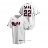 Maglia Baseball Uomo Minnesota Twins Miguel Sano Replica Home Bianco