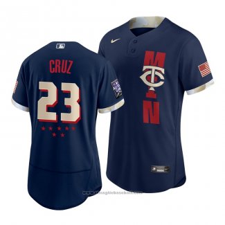 Maglia Baseball Uomo Minnesota Twins Nelson Cruz 2021 All Star Autentico Blu