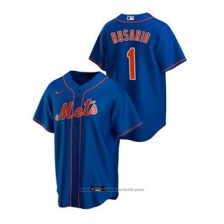 Maglia Baseball Uomo New York Mets Amed Rosario Replica Alternato Blu