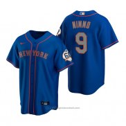 Maglia Baseball Uomo New York Mets Brandon Nimmo Replica Blu