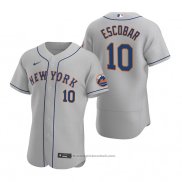 Maglia Baseball Uomo New York Mets Eduardo Escobar Autentico Road Grigio