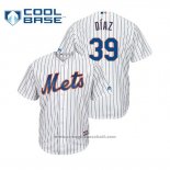 Maglia Baseball Uomo New York Mets Edwin Diaz Cool Base Home Bianco