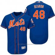 Maglia Baseball Uomo New York Mets Jacob Degrom Arancione 2017 Alternato