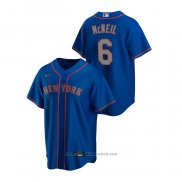 Maglia Baseball Uomo New York Mets Jeff Mcneil Replica Alternato Road Blu
