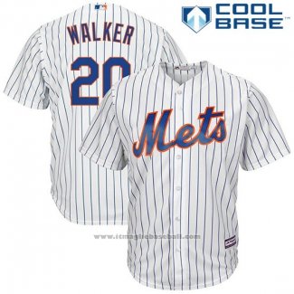 Maglia Baseball Uomo New York Mets Neil Walker Bianco Cool Base