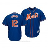 Maglia Baseball Uomo New York Mets Royal Francisco Lindor Cool Base Blu