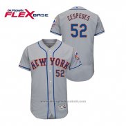 Maglia Baseball Uomo New York Mets Yoenis Cespedes 150 Anniversario Autentico Flex Base Grigio