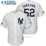 Maglia Baseball Uomo New York Yankees 2017 Postseason C.c. Sabathia Bianco Cool Base