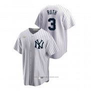 Maglia Baseball Uomo New York Yankees Babe Ruth Cooperstown Collection Home Bianco