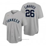 Maglia Baseball Uomo New York Yankees D.j. Lemahieu Cooperstown Collection Grigio
