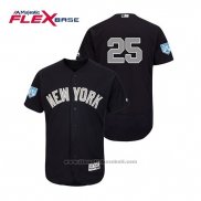 Maglia Baseball Uomo New York Yankees Gleyber Torres Flex Base Allenamento Primaverile Alternato 2019 Blu