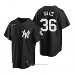 Maglia Baseball Uomo New York Yankees Jonathan Davis Replica Nero