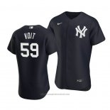 Maglia Baseball Uomo New York Yankees Luke Voit Alternato Autentico Blu
