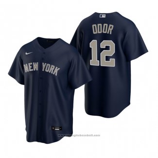 Maglia Baseball Uomo New York Yankees Rougned Odor Replica Alternato Blu