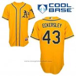 Maglia Baseball Uomo Oakland Athletics Dennis Eckersley 43 Or Alternato Cool Base