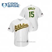 Maglia Baseball Uomo Oakland Athletics Homer Bailey 2019 Postseason Cool Base Bianco