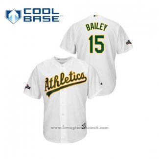 Maglia Baseball Uomo Oakland Athletics Homer Bailey 2019 Postseason Cool Base Bianco