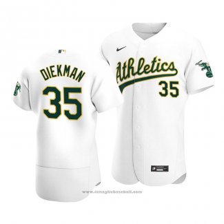 Maglia Baseball Uomo Oakland Athletics Jake Diekman Autentico Primera Bianco