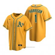 Maglia Baseball Uomo Oakland Athletics Josh Harrison Replica Alternato Or