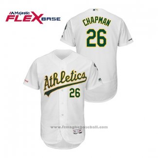 Maglia Baseball Uomo Oakland Athletics Matt Chapman 150 Anniversario Autentico Flex Base Bianco