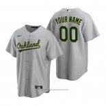 Maglia Baseball Uomo Oakland Athletics Personalizzate Replica Road Grigio